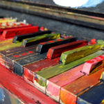 Colourful piano